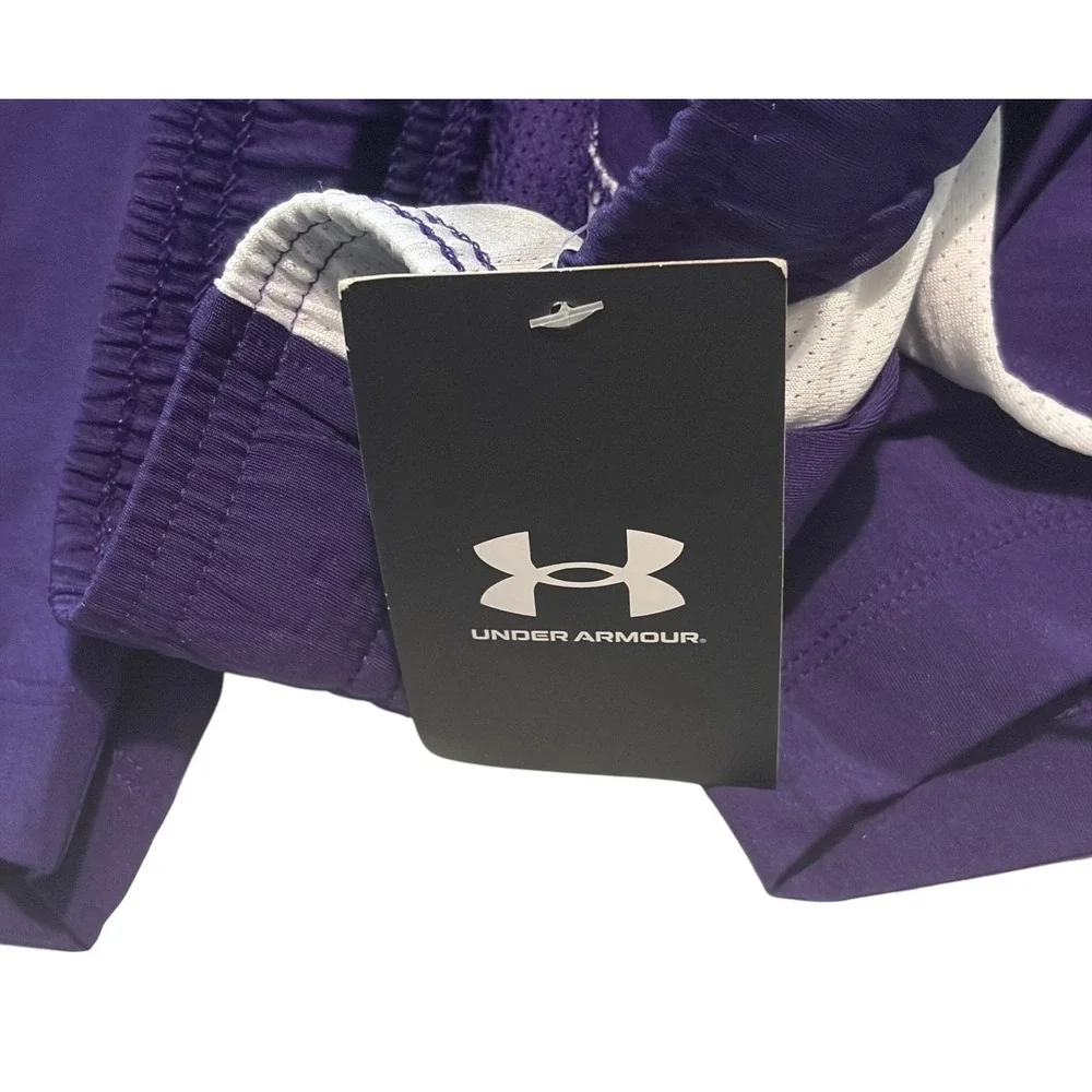 NWT Under Armour Tech Vent Shorts 3XL Purple White Athletic Training Gym Men